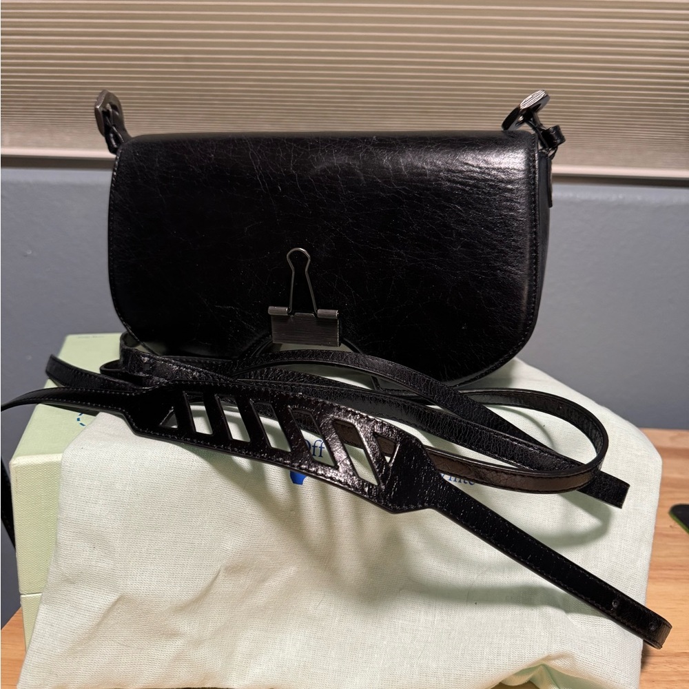Off-White Swiss Flap Top Handle